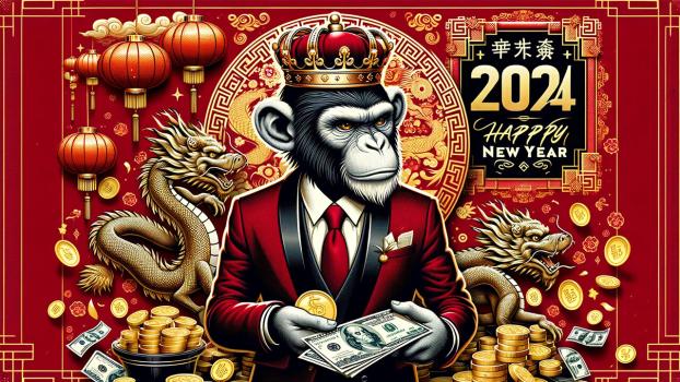 Новогодний конкурс от RichMonkey.cc. Приз каждому партнёру 2+0+2+4=8$!