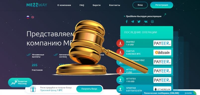 Mezzway.com — SCAM! Компенсации выплачены.