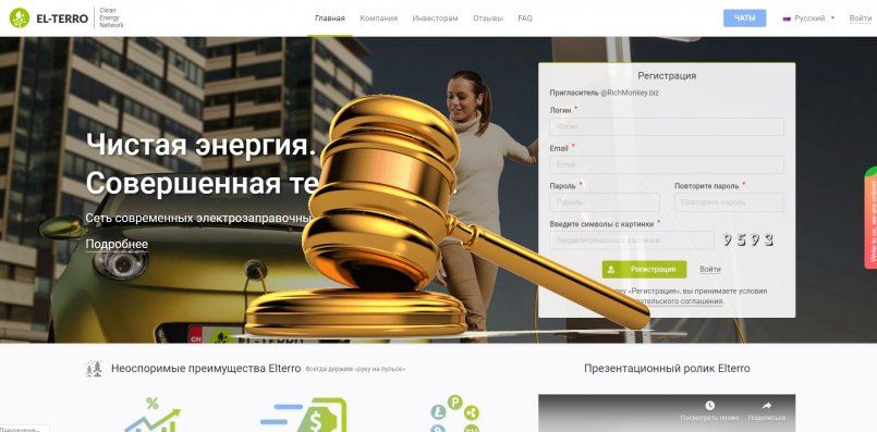 El-Terro.com — SCAM! Компенсации выплачены.