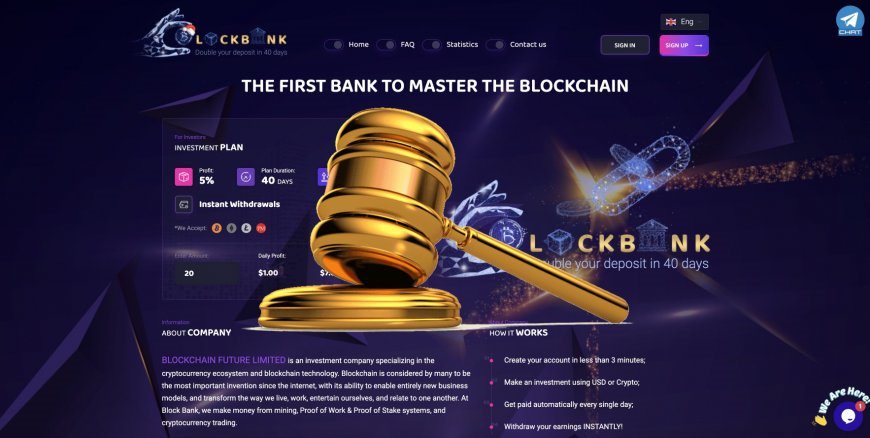 Block-bank.io — SCAM! Компенсации выплачены.