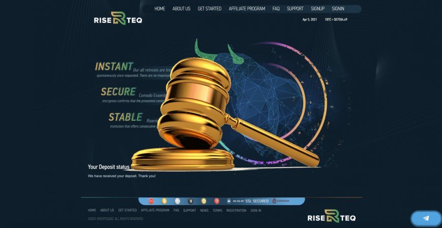 Riserteq.biz — SCAM! Компенсации выплачены.