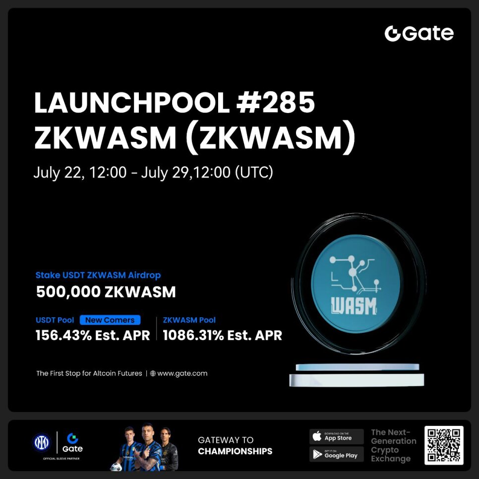 Launchpool ZKWASM на Gate: стейкинг USDT и ZKWASM
